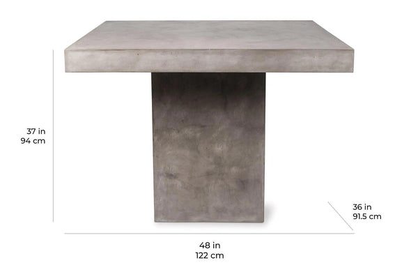 Phil Counter Table - Slate Grey Outdoor Counter Table Outdoor Dining Tables LOOMLAN By Seasonal Living