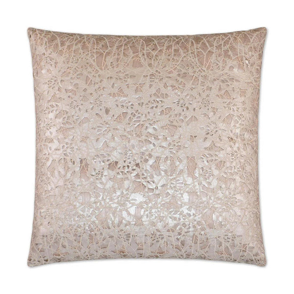 Piaget Light Pink Throw Pillow With Insert Throw Pillows LOOMLAN By D.V. Kap