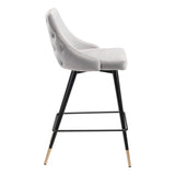 Piccolo Counter Chair Gray Counter Stools LOOMLAN By Zuo Modern