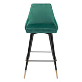 Piccolo Counter Chair Green Counter Stools LOOMLAN By Zuo Modern