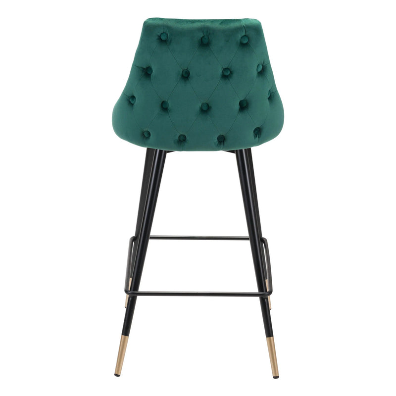 Piccolo Counter Chair Green Counter Stools LOOMLAN By Zuo Modern