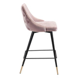 Piccolo Counter Chair Pink Counter Stools LOOMLAN By Zuo Modern