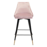 Piccolo Counter Chair Pink Counter Stools LOOMLAN By Zuo Modern