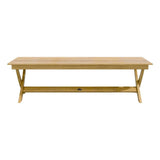 Picnic 3-Person Teak Outdoor Bench Outdoor Benches LOOMLAN By HiTeak