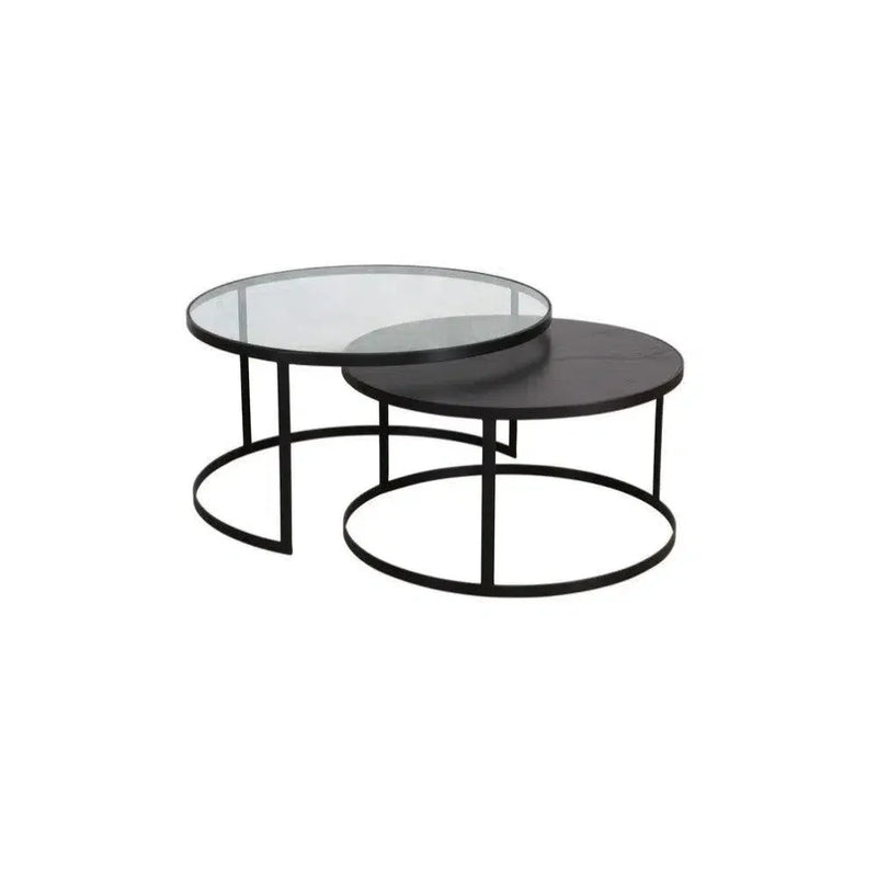 Pierre Iron Framed Nesting Round Coffee Table