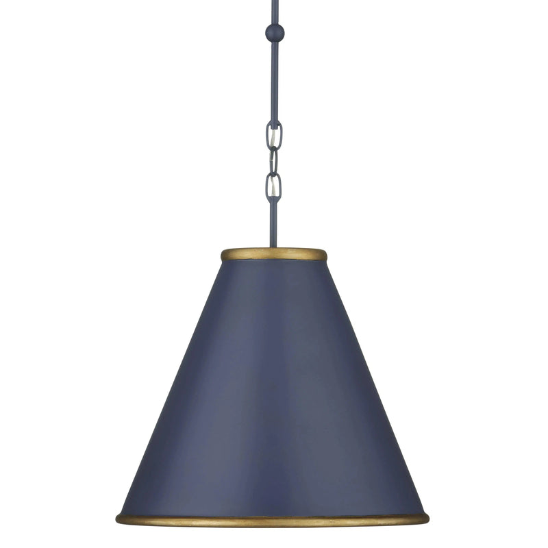 Pierrepont Small Blue Pendant Pendants LOOMLAN By Currey & Co