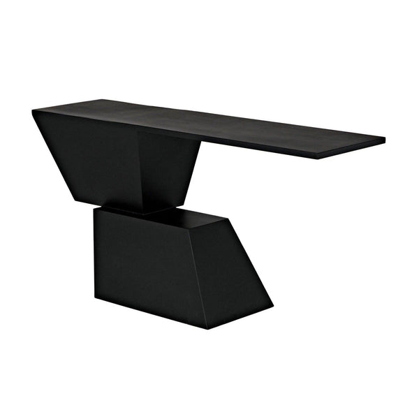 Pieta Console, Black Steel Console Tables LOOMLAN By Noir