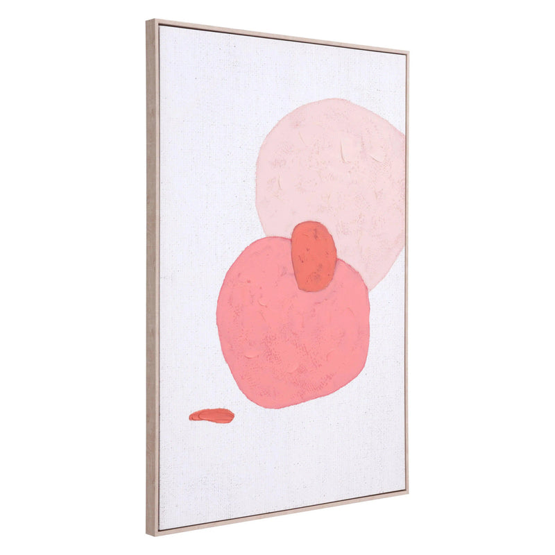 Pink Geode Canvas Wall Art Artwork LOOMLAN By Zuo Modern