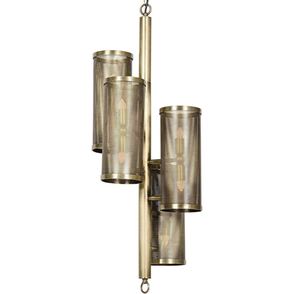 Pisa Metal Pendant With Brass Finish Pendants LOOMLAN By Noir