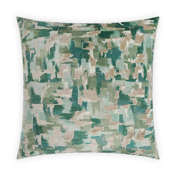 Pissarro Green Throw Pillow With Insert Throw Pillows LOOMLAN By D.V. Kap