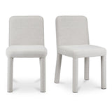 Place Wood and Iron Armless Dining Chair (Set of 2) Dining Chairs LOOMLAN By Moe's Home