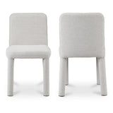 Place Wood and Iron Armless Dining Chair (Set of 2) Dining Chairs LOOMLAN By Moe's Home