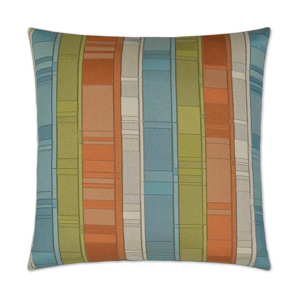 Plaid Land Catalina Multi Color Throw Pillow With Insert Throw Pillows LOOMLAN By D.V. Kap