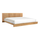 Plank Natural Wood King Bed Beds LOOMLAN By Moe's Home