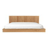 Plank Natural Wood King Bed Beds LOOMLAN By Moe's Home