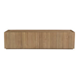 Plank Natural Wood Media Cabinet TV Stands & Media Centers LOOMLAN By Moe's Home