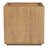 Plank Natural Wood Nightstand Nightstands LOOMLAN By Moe's Home