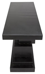 Platoon Black Steel Rectangle Console Table Console Tables LOOMLAN By Noir