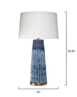 Pleated Ceramic Unique Table Lamp