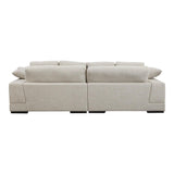 Plunge Cream Sectional Sofa Sahara Sectionals LOOMLAN By Moe's Home