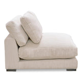 Plunge Polyester and Plywood Cream Armless Slipper Chair Sofas & Loveseats LOOMLAN By Moe's Home