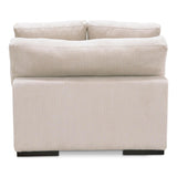 Plunge Polyester and Plywood Cream Armless Slipper Chair Sofas & Loveseats LOOMLAN By Moe's Home