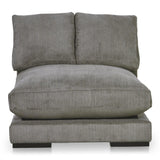 Plunge Polyester and Plywood Grey Armless Slipper Chair Sofas & Loveseats LOOMLAN By Moe's Home