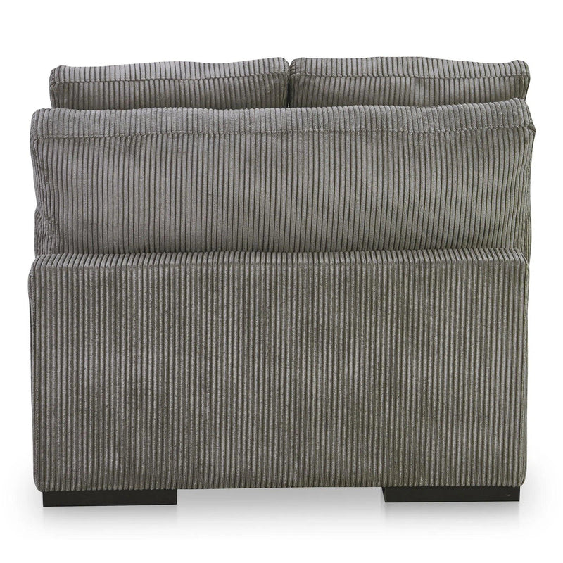 Plunge Polyester and Plywood Grey Armless Slipper Chair Sofas & Loveseats LOOMLAN By Moe's Home