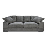 Plunge Polyester and Plywood Grey Sofa Sofas & Loveseats LOOMLAN By Moe's Home