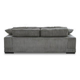 Plunge Polyester and Plywood Grey Sofa Sofas & Loveseats LOOMLAN By Moe's Home