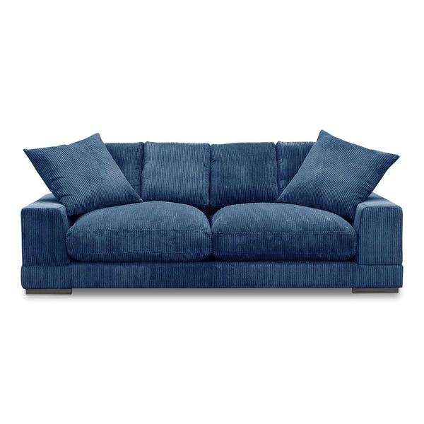 Plunge Polyester and Plywood Navy Blue Sofa Sofas & Loveseats LOOMLAN By Moe's Home