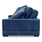 Plunge Polyester and Plywood Navy Blue Sofa Sofas & Loveseats LOOMLAN By Moe's Home