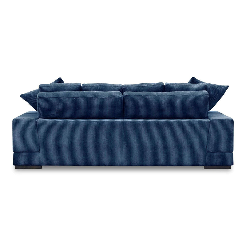 Plunge Polyester and Plywood Navy Blue Sofa Sofas & Loveseats LOOMLAN By Moe's Home