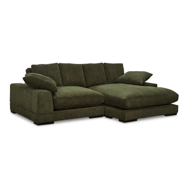 Plunge Polyester Upholstered Green Sectional Modular Sofas LOOMLAN By Moe's Home