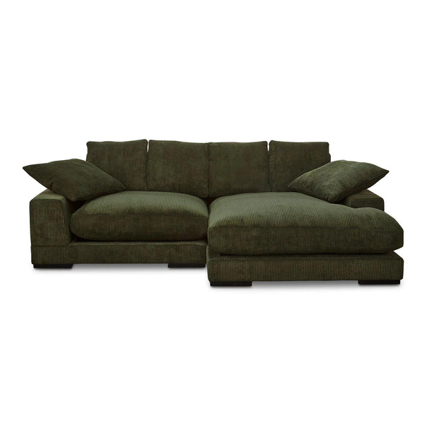 Plunge Polyester Upholstered Green Sectional Modular Sofas LOOMLAN By Moe's Home