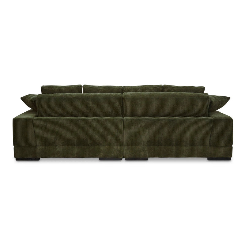 Plunge Polyester Upholstered Green Sectional Modular Sofas LOOMLAN By Moe's Home