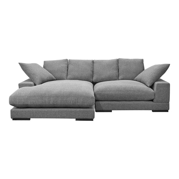 Plunge Reversible Chaise Sectional Grey Sectionals LOOMLAN By Moe's Home