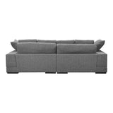 Plunge Reversible Chaise Sectional Grey Sectionals LOOMLAN By Moe's Home