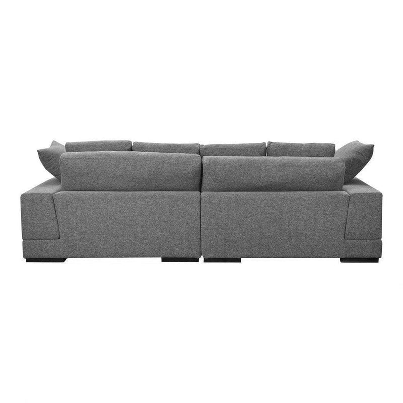 Plunge Reversible Chaise Sectional Grey Sectionals LOOMLAN By Moe's Home