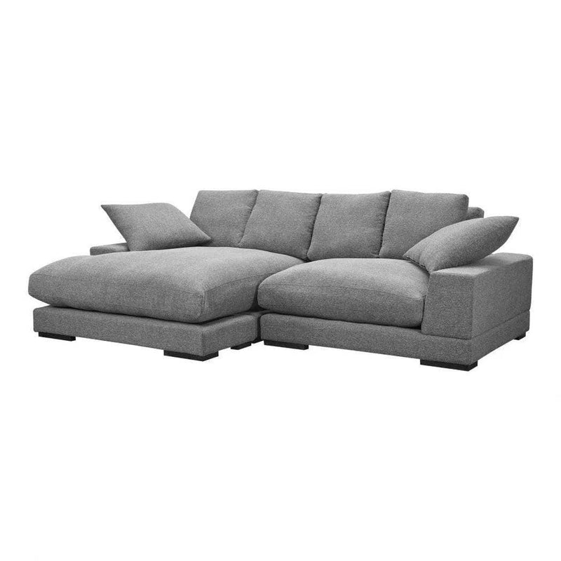 Plunge Reversible Chaise Sectional Grey Sectionals LOOMLAN By Moe's Home