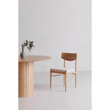 Poe Natural Wood Armless Dining Chair Dining Chairs LOOMLAN By Moe's Home