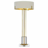 Polished Brass Clear Winsland Brass Table Lamp Table Lamps LOOMLAN By Currey & Co