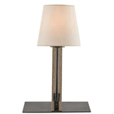 Polished Concrete Aged Steel Oldknow Table Lamp Table Lamps LOOMLAN By Currey & Co