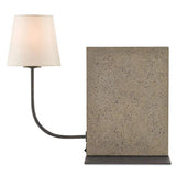 Polished Concrete Aged Steel Oldknow Table Lamp Table Lamps LOOMLAN By Currey & Co