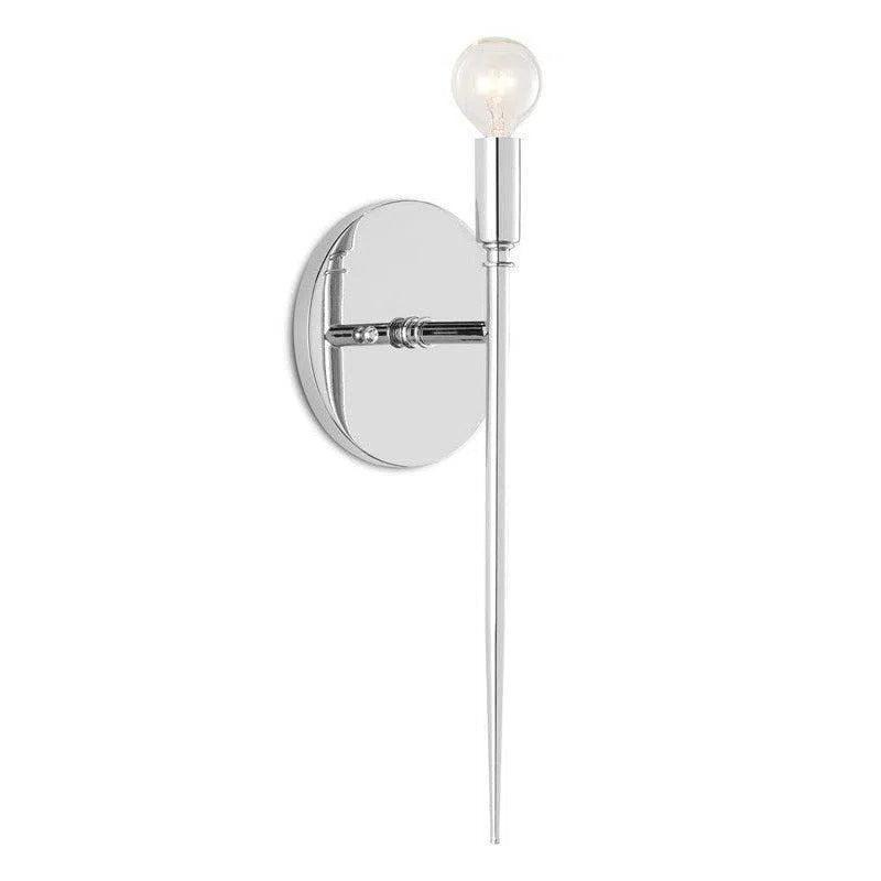 Polished Nickel Bel Canto Nickel Wall Socnce Wall Sconces LOOMLAN By Currey & Co