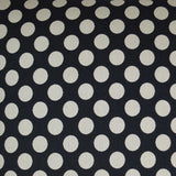 Polka Dots Black Throw Pillow With Insert Throw Pillows LOOMLAN By D.V. Kap