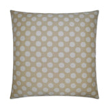 Polka Dots Cream Throw Pillow With Insert Throw Pillows LOOMLAN By D.V. Kap