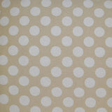 Polka Dots Cream Throw Pillow With Insert Throw Pillows LOOMLAN By D.V. Kap