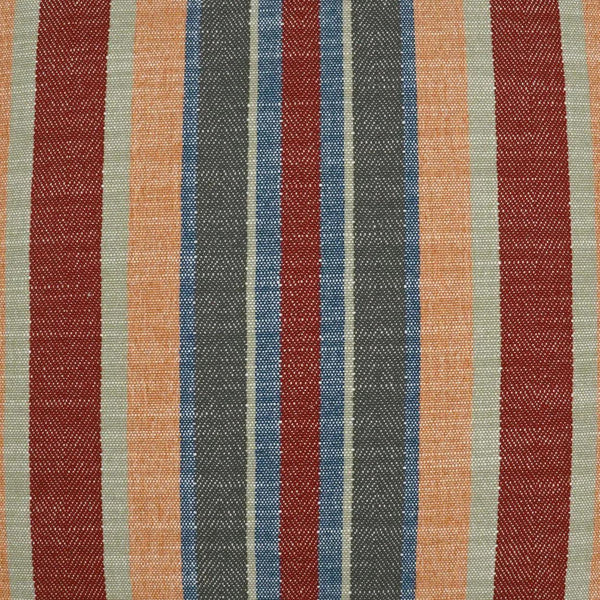 Ponce Lodge Western Chic Stripes Red Large Throw Pillow With Insert Throw Pillows LOOMLAN By D.V. Kap