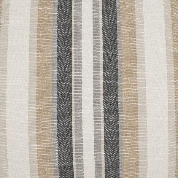 Ponce Western Chic Stripes Tan Taupe Large Throw Pillow With Insert Throw Pillows LOOMLAN By D.V. Kap